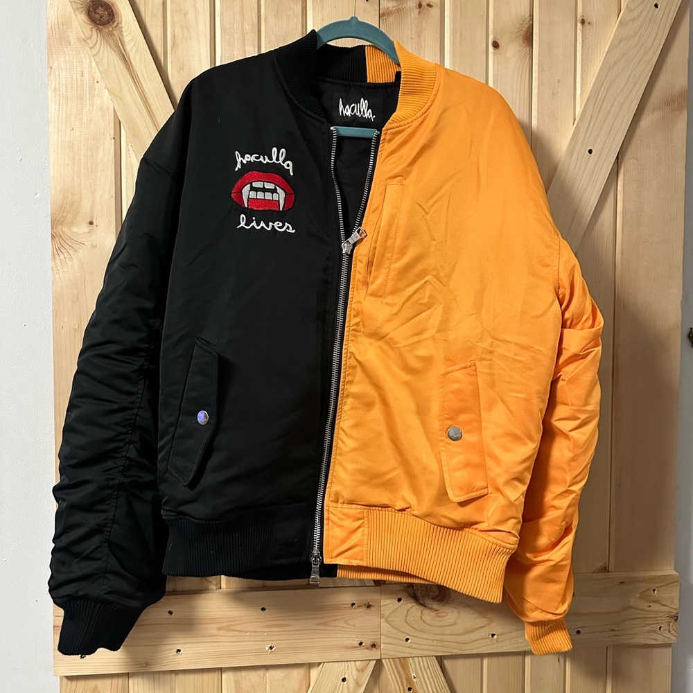 haculla 2 faced bomber jacet